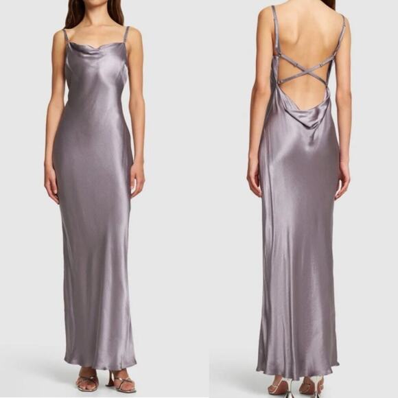 Bec & Bridge Malia Maxi Dress in Lavender Ash 4 - Picture 1 of 6